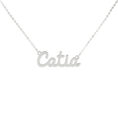 Collar de nombre personalizado de acero NOMBRE