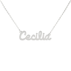 Collar de nombre personalizado de acero NOMBRE