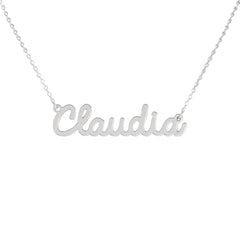 Collar de nombre personalizado de acero NOMBRE