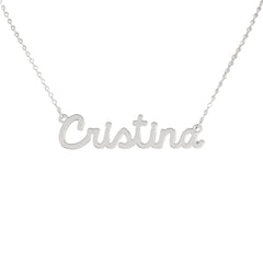Collar de nombre personalizado de acero NOMBRE