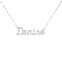 Collar de nombre personalizado de acero NOMBRE