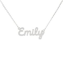 Collar de nombre personalizado de acero NOMBRE