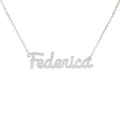 Collar de nombre personalizado de acero NOMBRE