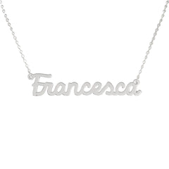 Collar de nombre personalizado de acero NOMBRE