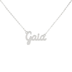 Collar de nombre personalizado de acero NOMBRE