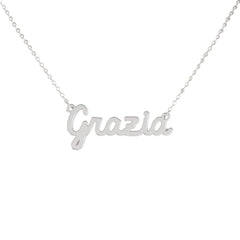 Collar de nombre personalizado de acero NOMBRE