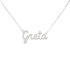 Collar de nombre personalizado de acero NOMBRE