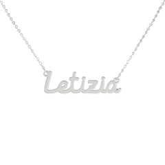 Collar de nombre personalizado de acero NOMBRE