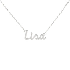 Collar de nombre personalizado de acero NOMBRE