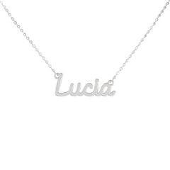 Collar de nombre personalizado de acero NOMBRE