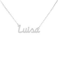 Collar de nombre personalizado de acero NOMBRE