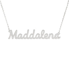 Collar de nombre personalizado de acero NOMBRE