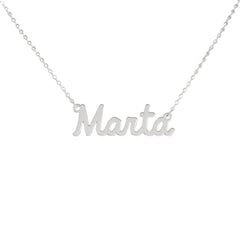 Collar de nombre personalizado de acero NOMBRE