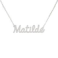 Collar de nombre personalizado de acero NOMBRE