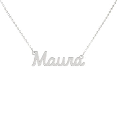Collar de nombre personalizado de acero NOMBRE