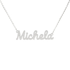 Collar de nombre personalizado de acero NOMBRE