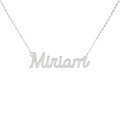 Collar de nombre personalizado de acero NOMBRE