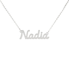 Collar de nombre personalizado de acero NOMBRE