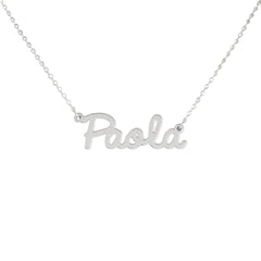 Collar de nombre personalizado de acero NOMBRE