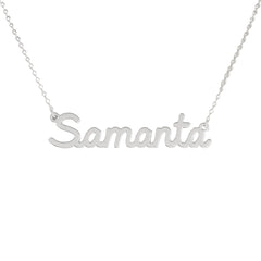 Collar de nombre personalizado de acero NOMBRE
