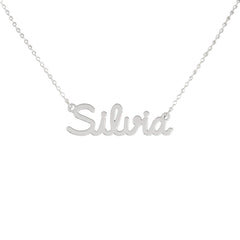 Collar de nombre personalizado de acero NOMBRE