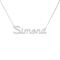 Collar de nombre personalizado de acero NOMBRE