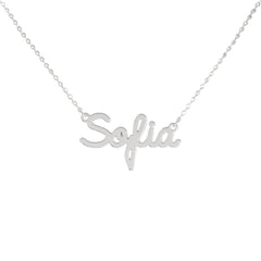 Collar de nombre personalizado de acero NOMBRE