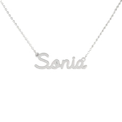 Collar de nombre personalizado de acero NOMBRE