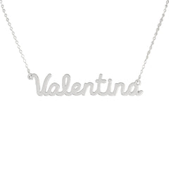 Collar de nombre personalizado de acero NOMBRE