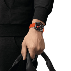 Tissot T-Touch Connect Sport con correa de silicona naranja