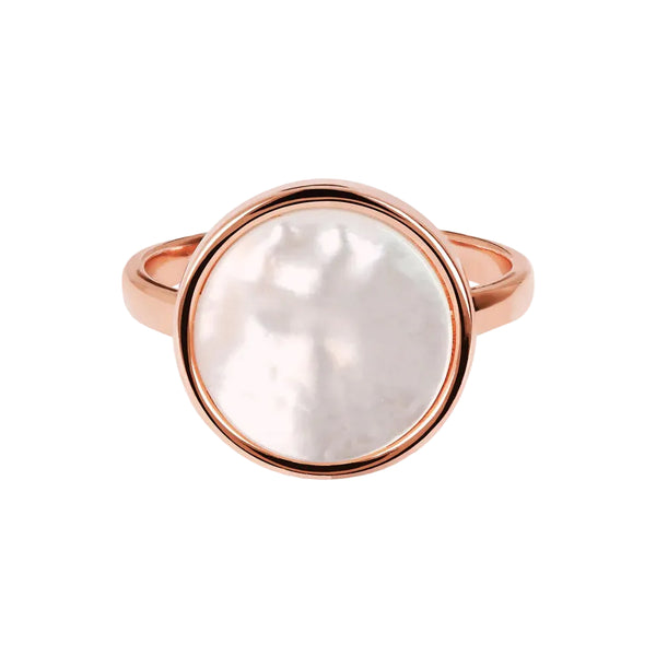 Anello Bronzallure Cocktail Con Madreperla Bianca Tonda WSBZ00904.WM-56