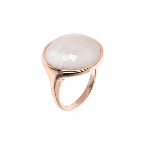 Anello Bronzallure Golden Rosè Con Madreperla Sfaccettata WSBZ01849.WLA-56