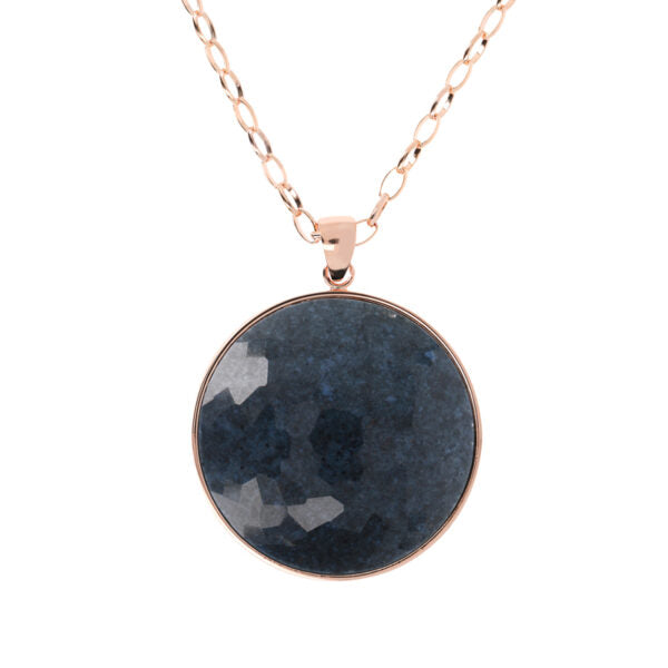 Bronzallure Alba Necklace with Natural Stone Pendant