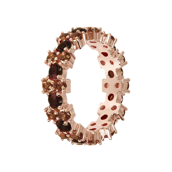 Anello Bronzallure Veretta Rose Gold Con Cubic Zirconia -