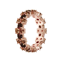 Bronzallure Veretta Rose Gold Ring with Cubic Zirconia -