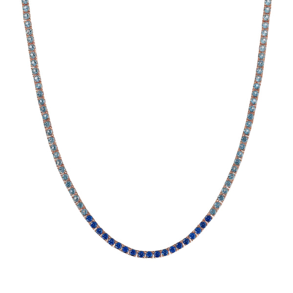 Collana Bronzallure Tennis Con Cubic Zirconia Effetto Dégradé -