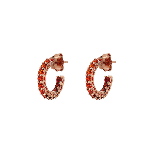 Orecchini Bronzallure A Cerchio Con Cubic Zirconia Effetto Dégradé Piccoli -
