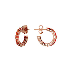 Orecchini Bronzallure A Cerchio Con Cubic Zirconia Effetto Dégradé Piccoli -