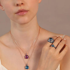 Collar Bronzallure Línea Cóctel con Colgante con Cristal -