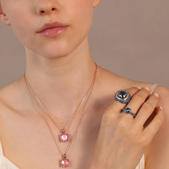 Collar Bronzallure Línea Cóctel con Colgante con Cristal -