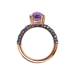 Anello Bronzallure Cocktail Con Cristallo -