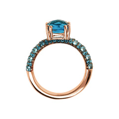 Anello Bronzallure Cocktail Con Cristallo -