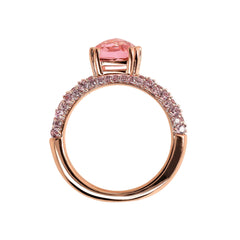 Anello Bronzallure Cocktail Con Cristallo -