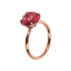 Bronzallure Cocktail Ring with Round Mosaic-Cut Gem Prism