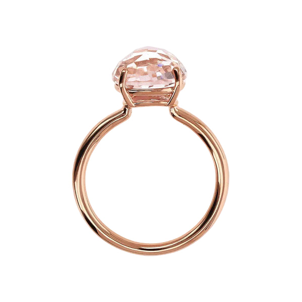 Anello Bronzallure Cocktail Bronzallure Rosa Con Prisma Gem Tonda Taglio Mosaico WSBZ02309.RM-56