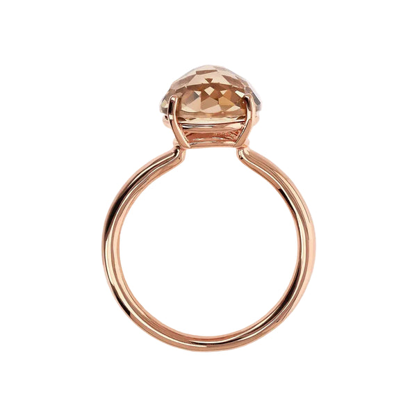 Anello Bronzallure Cocktail Con Prisma Gem Tonda Topazio Taglio Mosaico WSBZ02309.TT-54