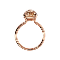 Bronzallure Cocktail Rhodolite Ring with Round Mosaic-Cut Gem Prism