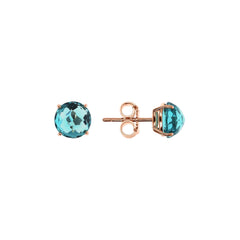 Orecchini Bronzallure Essentiel a Bottone con Prisma Gem Taglio Mosaico -