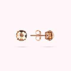Orecchini Bronzallure Essentiel a Bottone con Prisma Gem Taglio Mosaico -