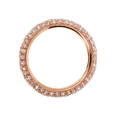 Bronzallure Eternity Ring in Clear Cubic Zirconia Pavé